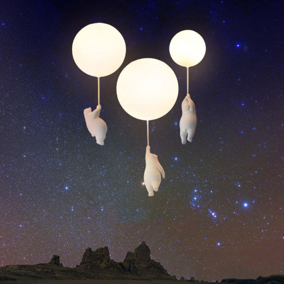 Cute Teddy Bear Hanging Lamp