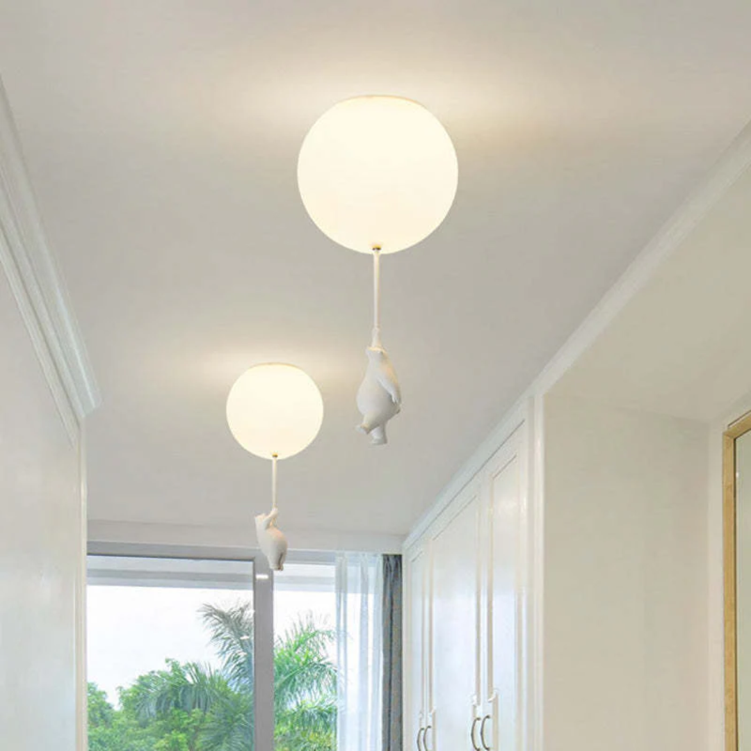 Cute Teddy Bear Hanging Lamp