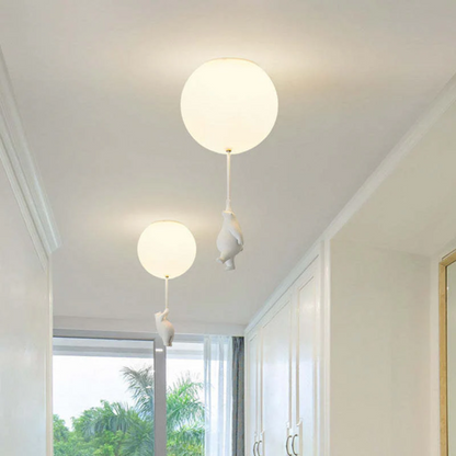Cute Teddy Bear Hanging Lamp