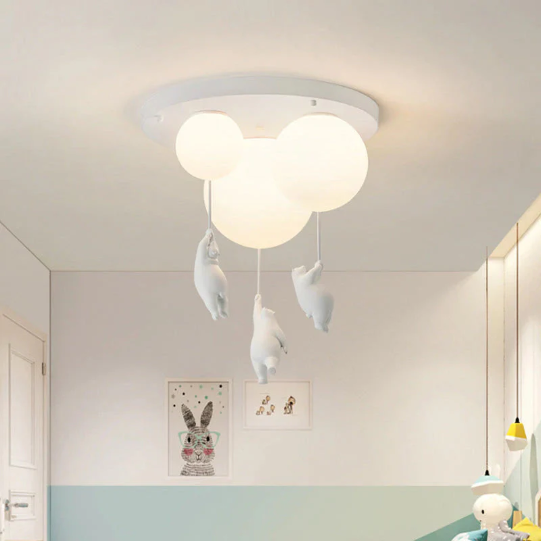 Cute Teddy Bear Hanging Lamp