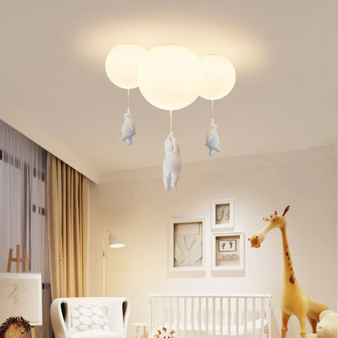 Cute Teddy Bear Hanging Lamp