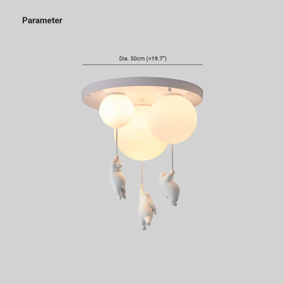 Cute Teddy Bear Hanging Lamp