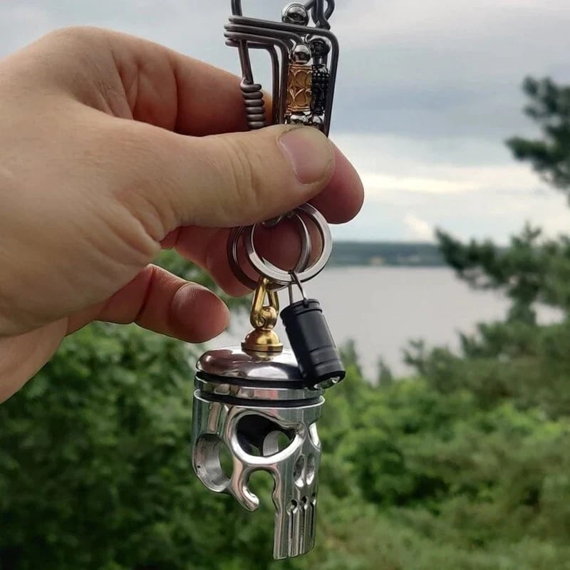 Cool 3D Skull Keychain