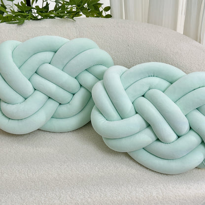 Soft White Pillow with Decorative Buttons
