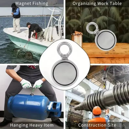 Powerful Neodymium Fishing Magnet Kit with Case