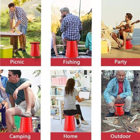 Compact Collapsible Folding Stool