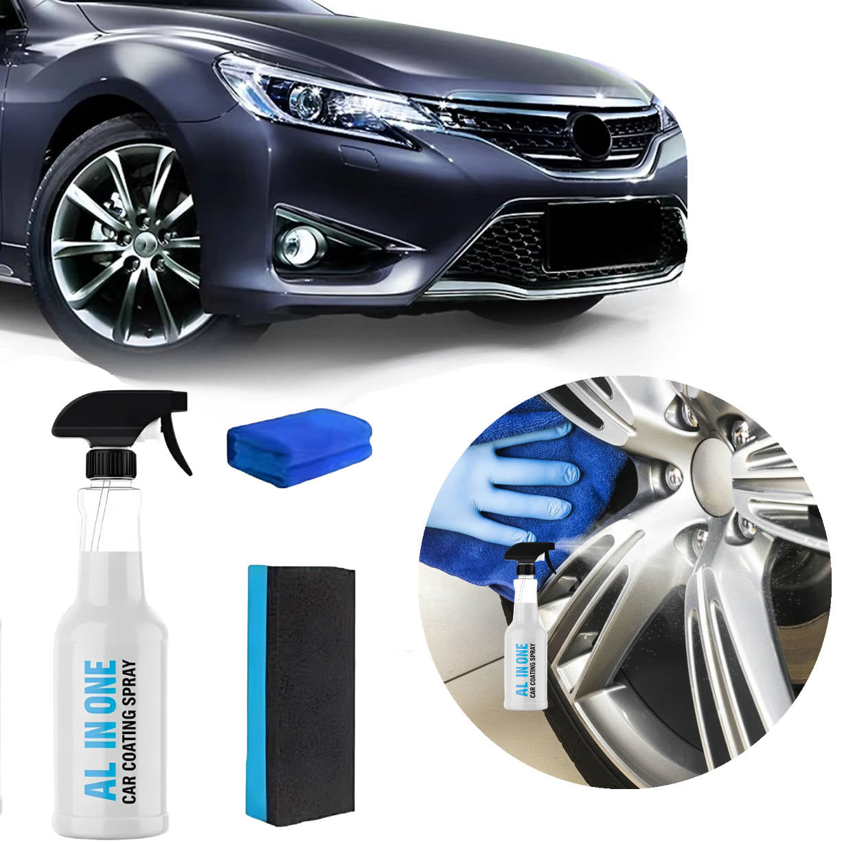 Advanced Car Wax Spray with Waterproof Shield - Luxicro