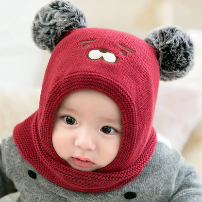 Cozy Baby Animal Hat with Fleece Lining