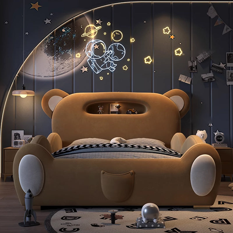 Plush Teddy Warm Kids Bed - Luxicro