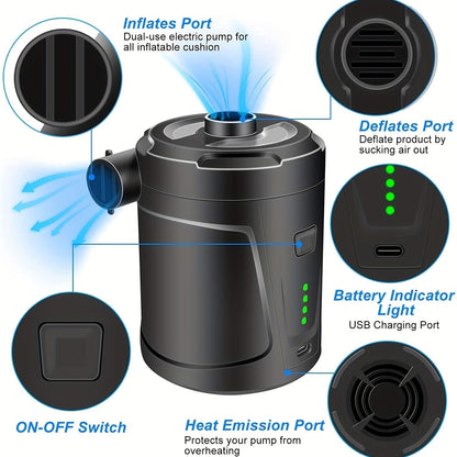 Compact Travel Air Pump Mini Inflator