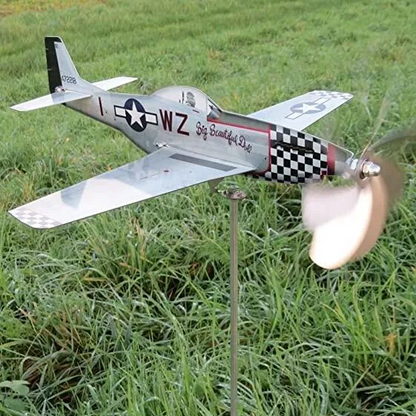 Retro Plane Yard Decor Spinner