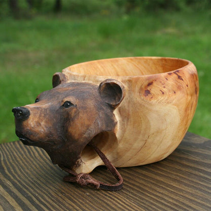 Unique Handcrafted Wood Coffee Mug - Luxicro
