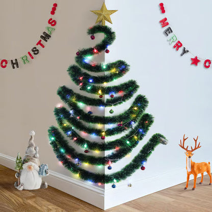 Foldable Wall Mount Christmas Tree