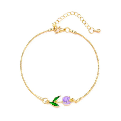 Beautiful Floral Tulip Pendant Set