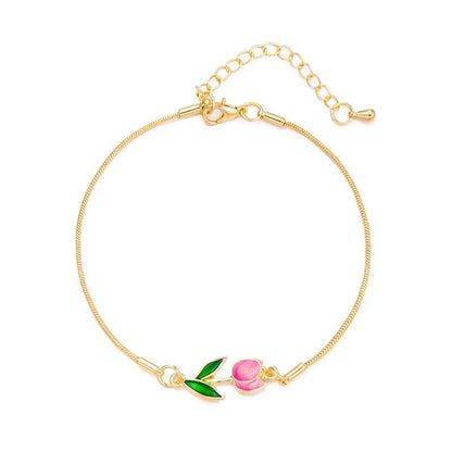 Beautiful Floral Tulip Pendant Set