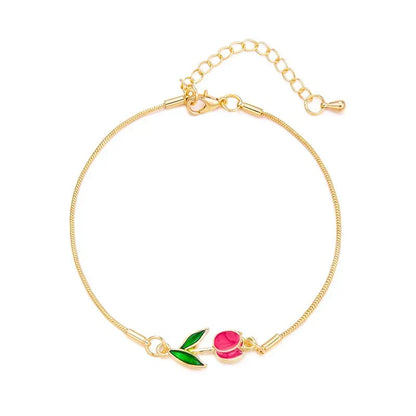 Beautiful Floral Tulip Pendant Set