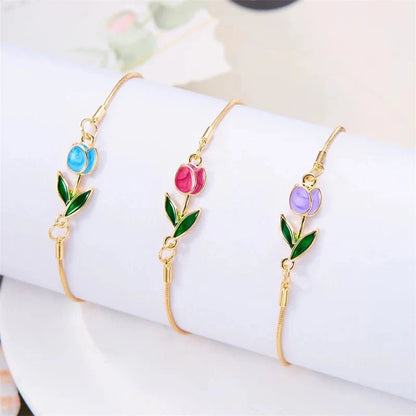 Beautiful Floral Tulip Pendant Set