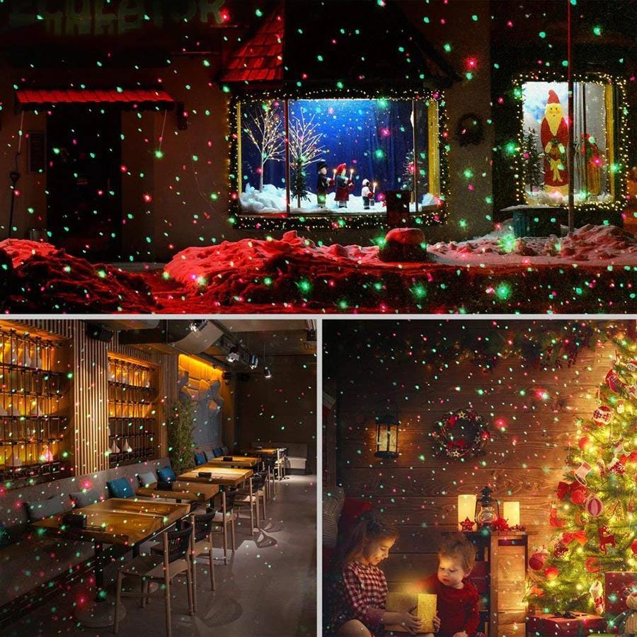 Bright Festive Yard Laser Light Display