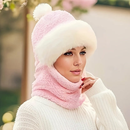 Warm Cozy Hat and Scarf Set