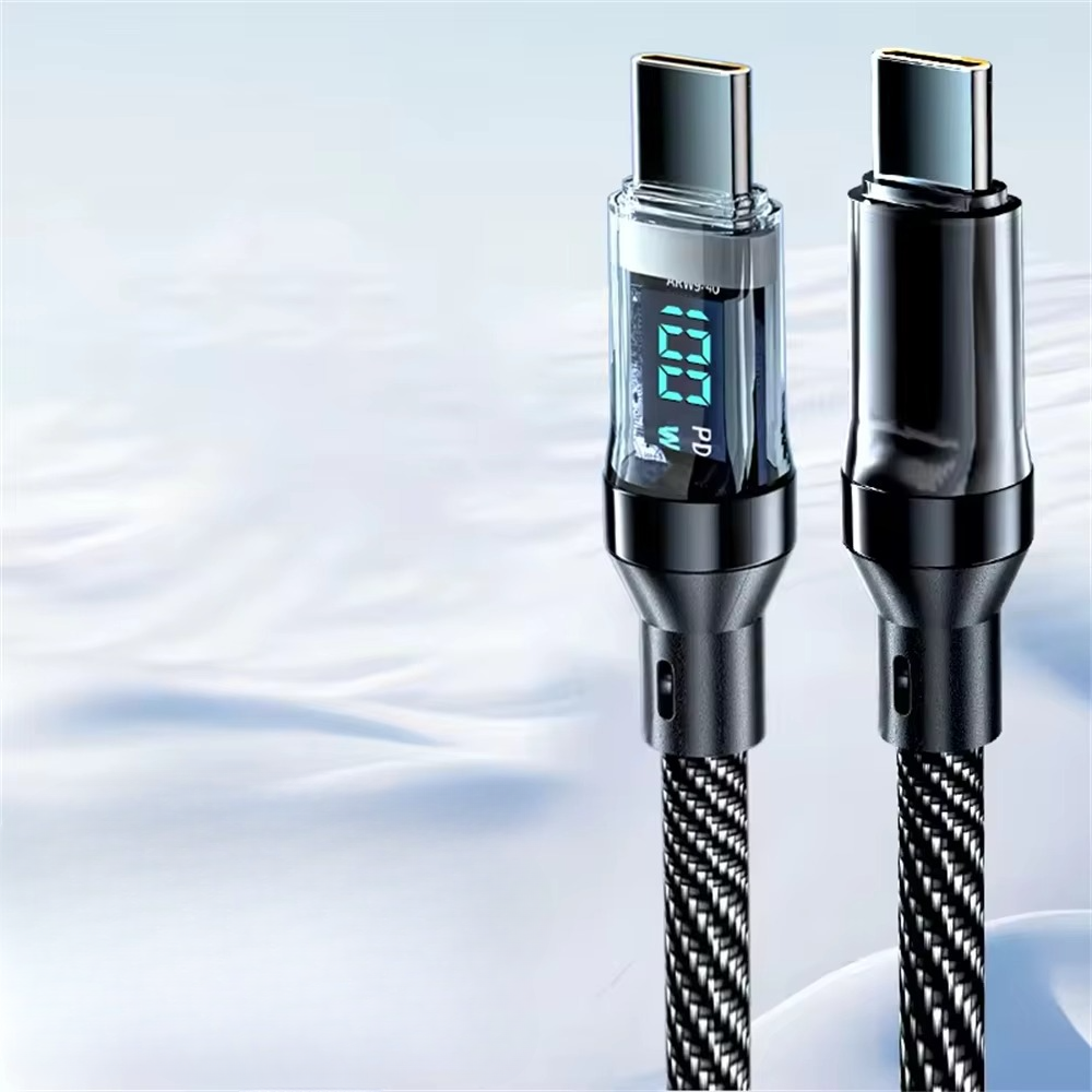 Fast Type-C 120W Quick Charge Cable with LED Indicator