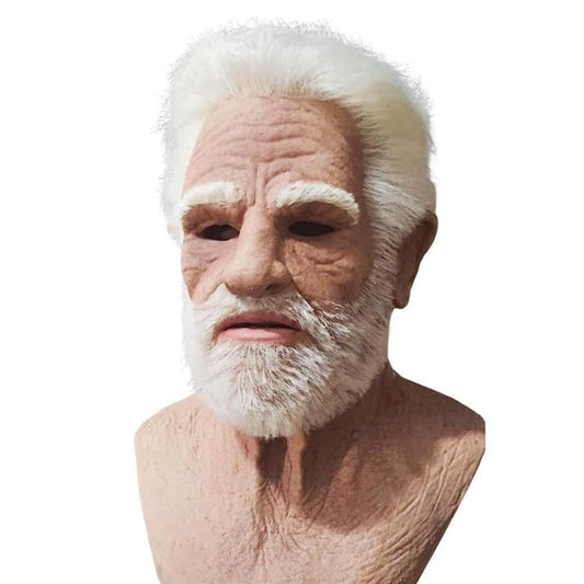 Authentic Rubber Costume Mask for Halloween Disguise - Luxicro