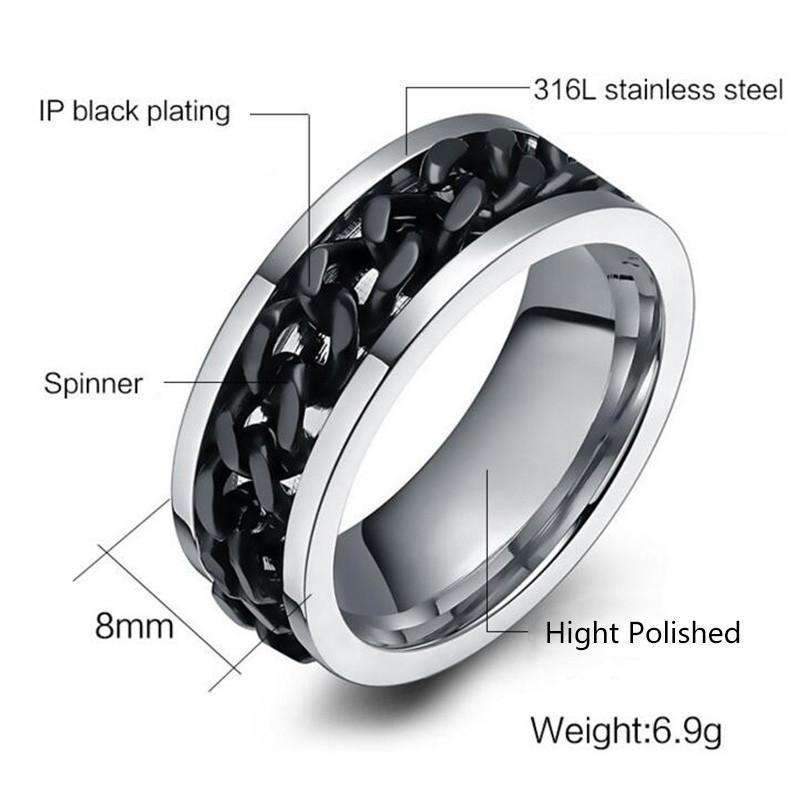 Unique Spin Fidget RingAccessory