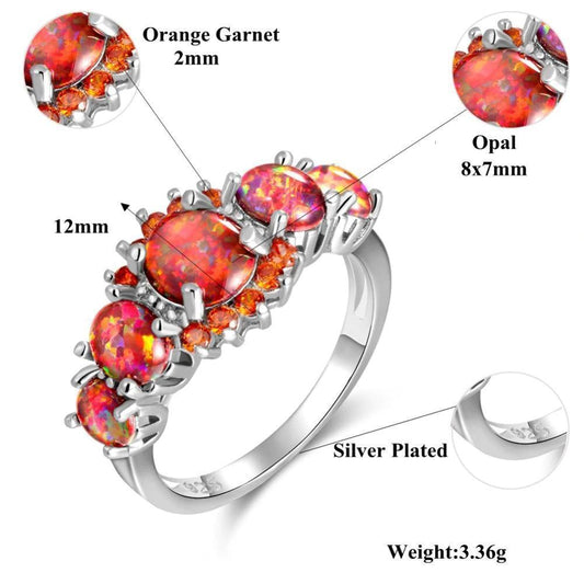 Bold Ruby Stone Fashion Ring - Luxicro