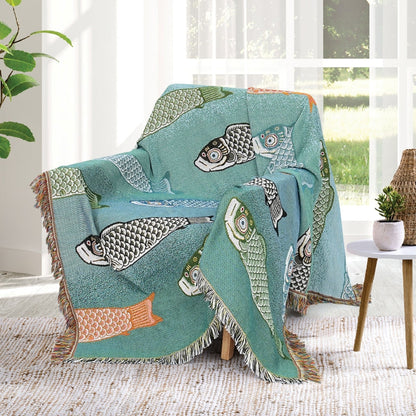 Cozy Fishing Blanket - Warm Plush Summer Home Decor