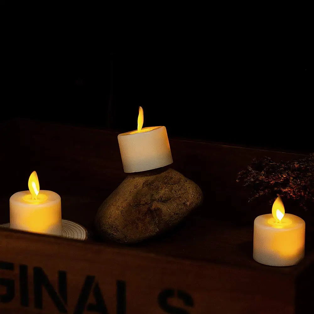 Cozy Flickering LED Candle Set with Controller