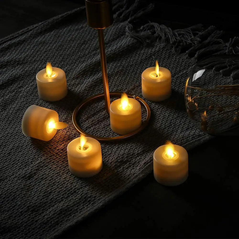 Bright Battery Operated Candle Set with Remote - Luxicro