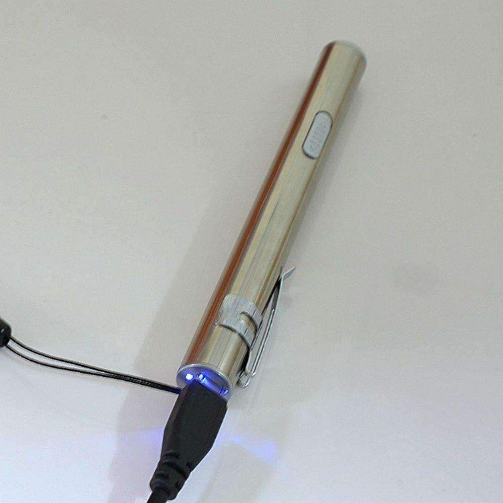 Portable Rechargeable LED Metal Torch Light