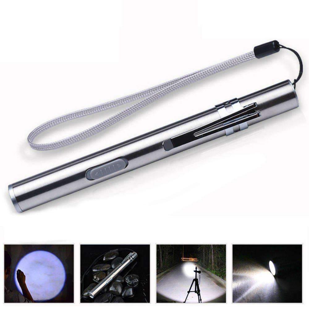 Portable Rechargeable LED Metal Torch Light