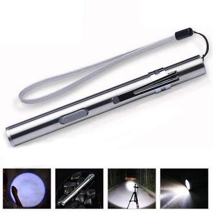 Portable Rechargeable LED Metal Torch Light