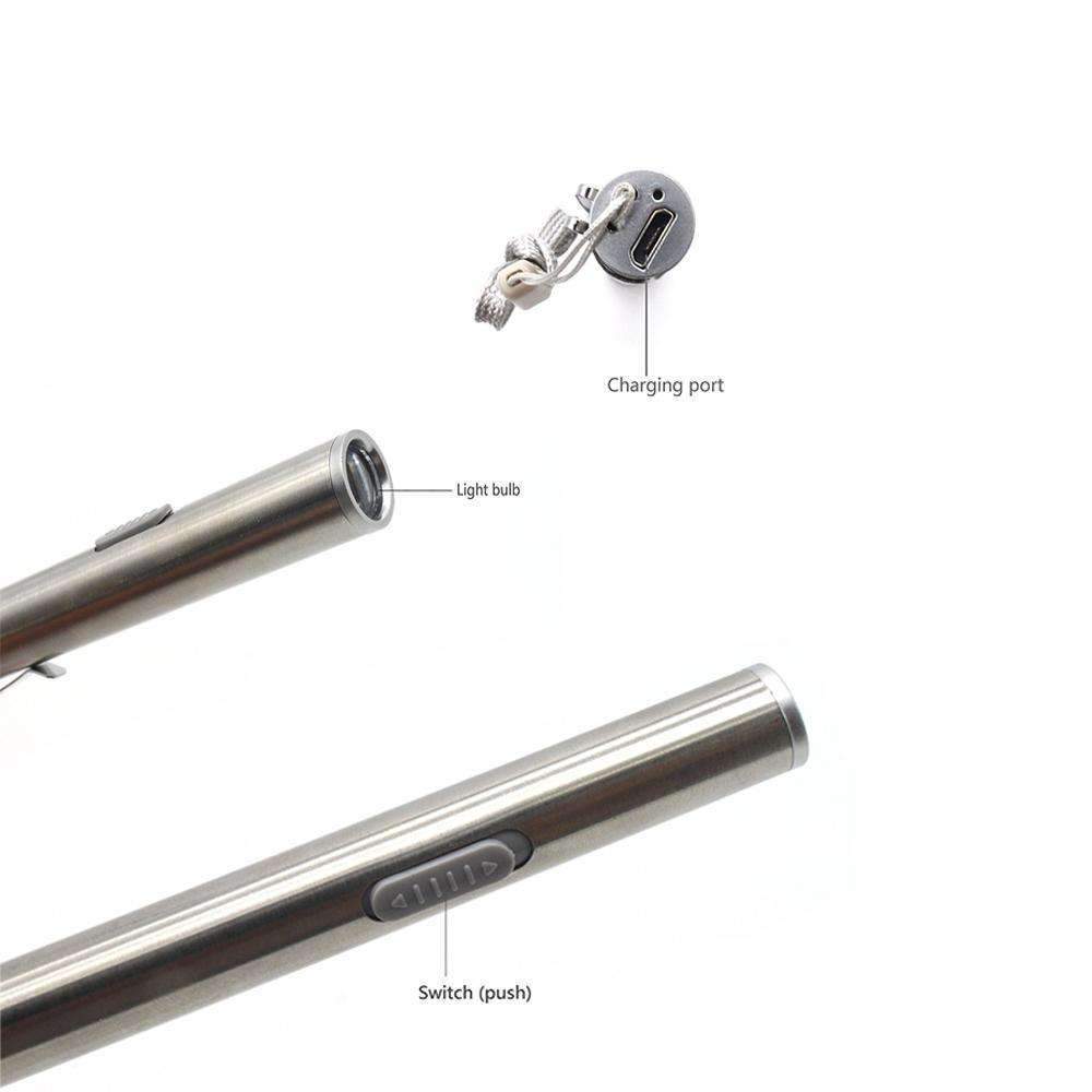 Portable Rechargeable LED Metal Torch Light