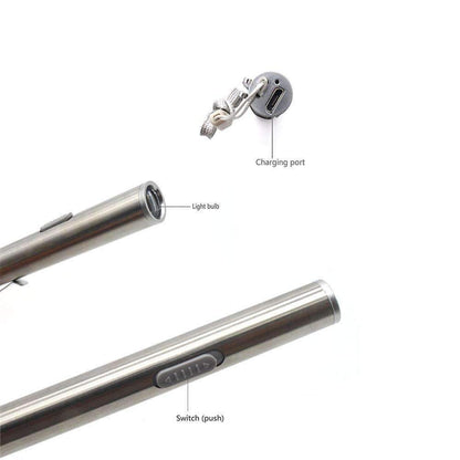 Portable Rechargeable LED Metal Torch Light