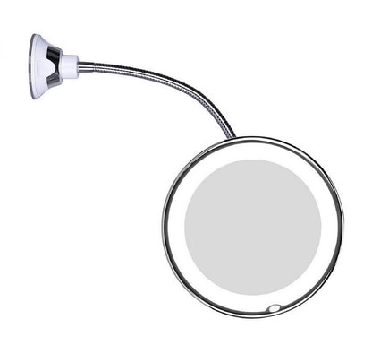 Portable LED Magnifying Makeup Mirror 10x Zoom - Luxicro