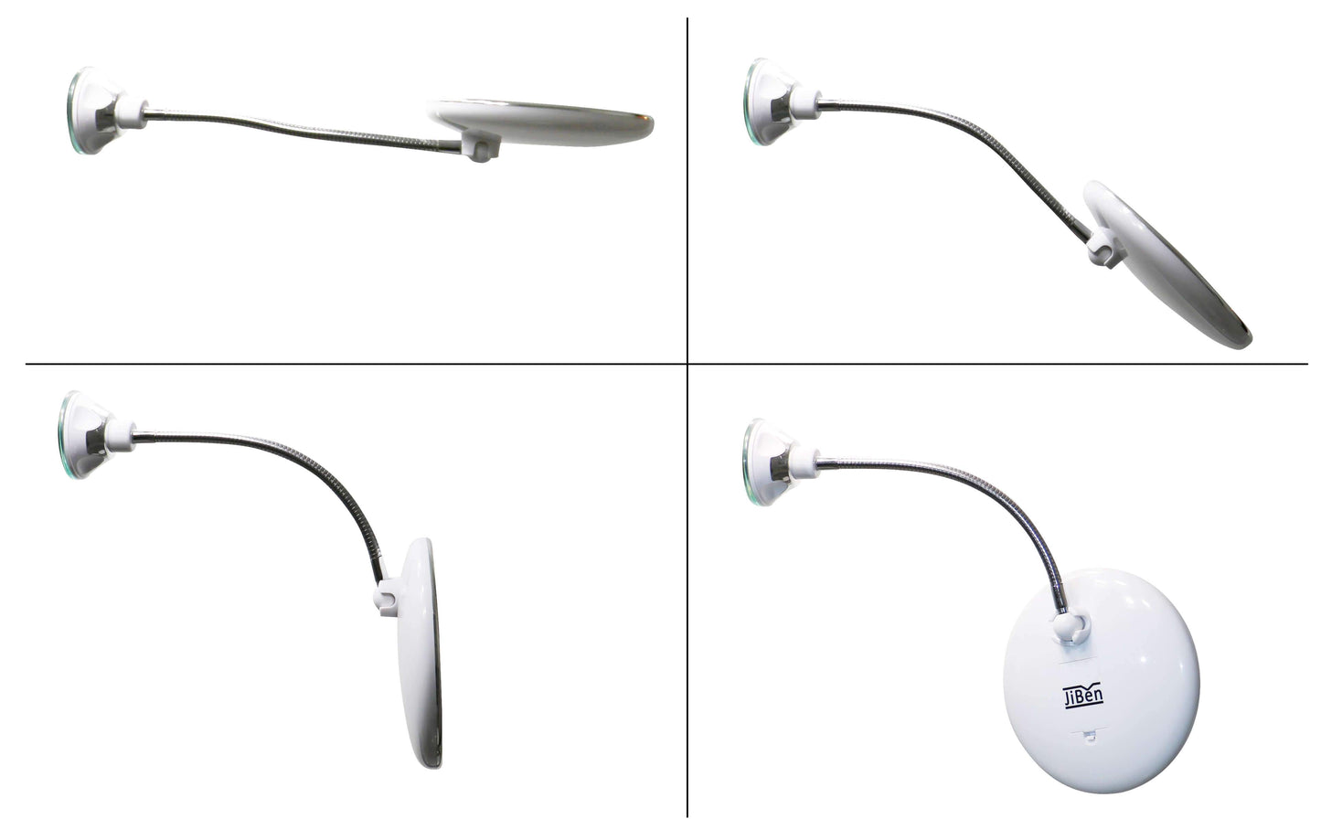 Stylish LED Makeup Mirror with Flexible Mount