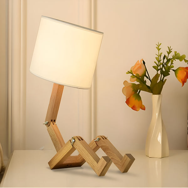 Adjustable Wooden Table Lamp - Luxicro