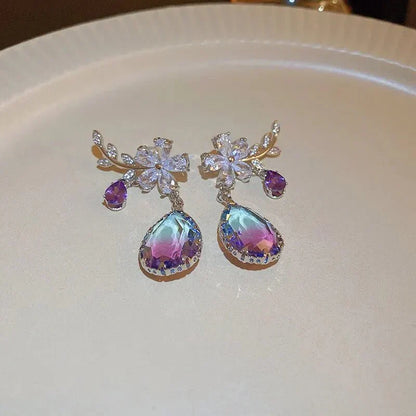 Beautiful Amethyst Dangle Earrings