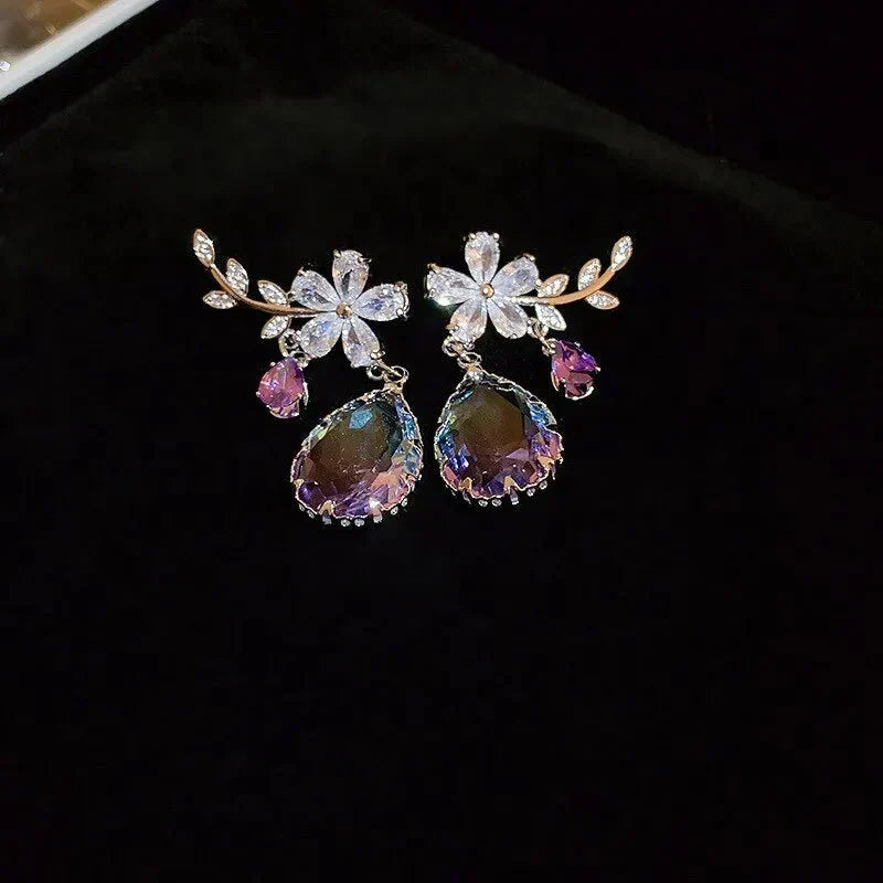Beautiful Amethyst Dangle Earrings
