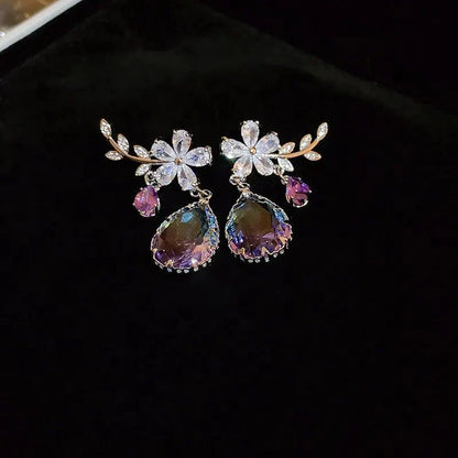 Beautiful Amethyst Dangle Earrings