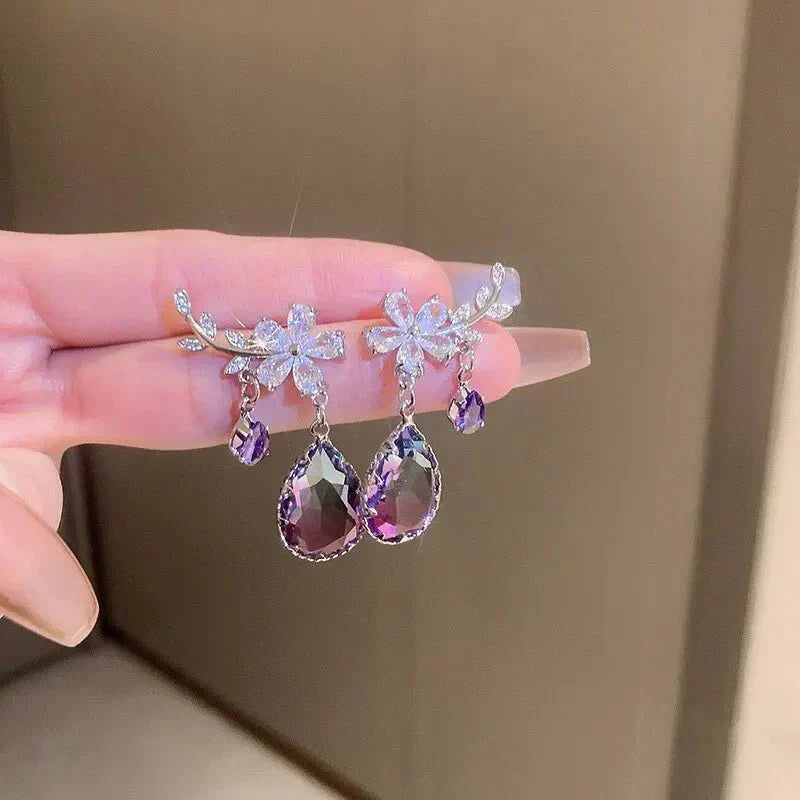 Beautiful Amethyst Dangle Earrings