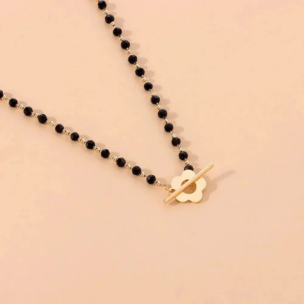 Dainty Flower Chain Choker Necklace