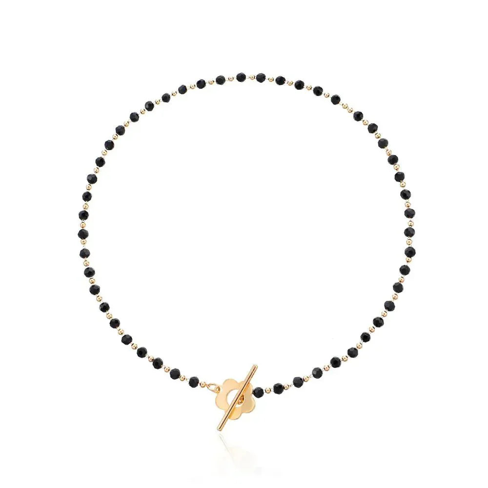 Delicate Floral Pendant Chain Necklace