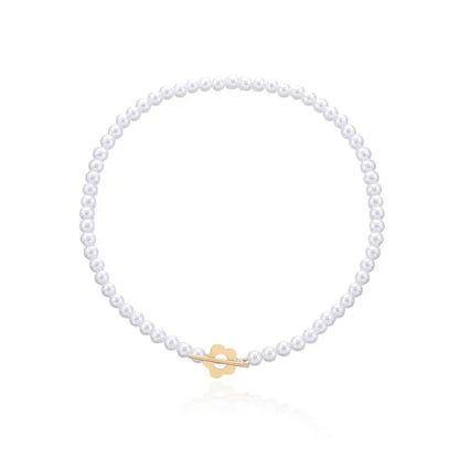 Dainty Flower Chain Choker Necklace