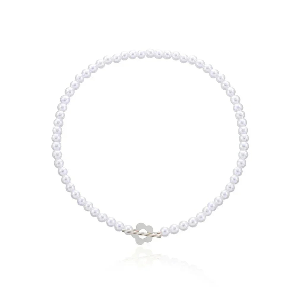 Dainty Floral Drop Chain Necklace