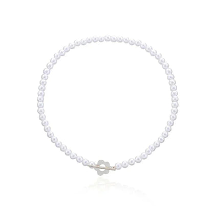 Dainty Floral Drop Chain Necklace