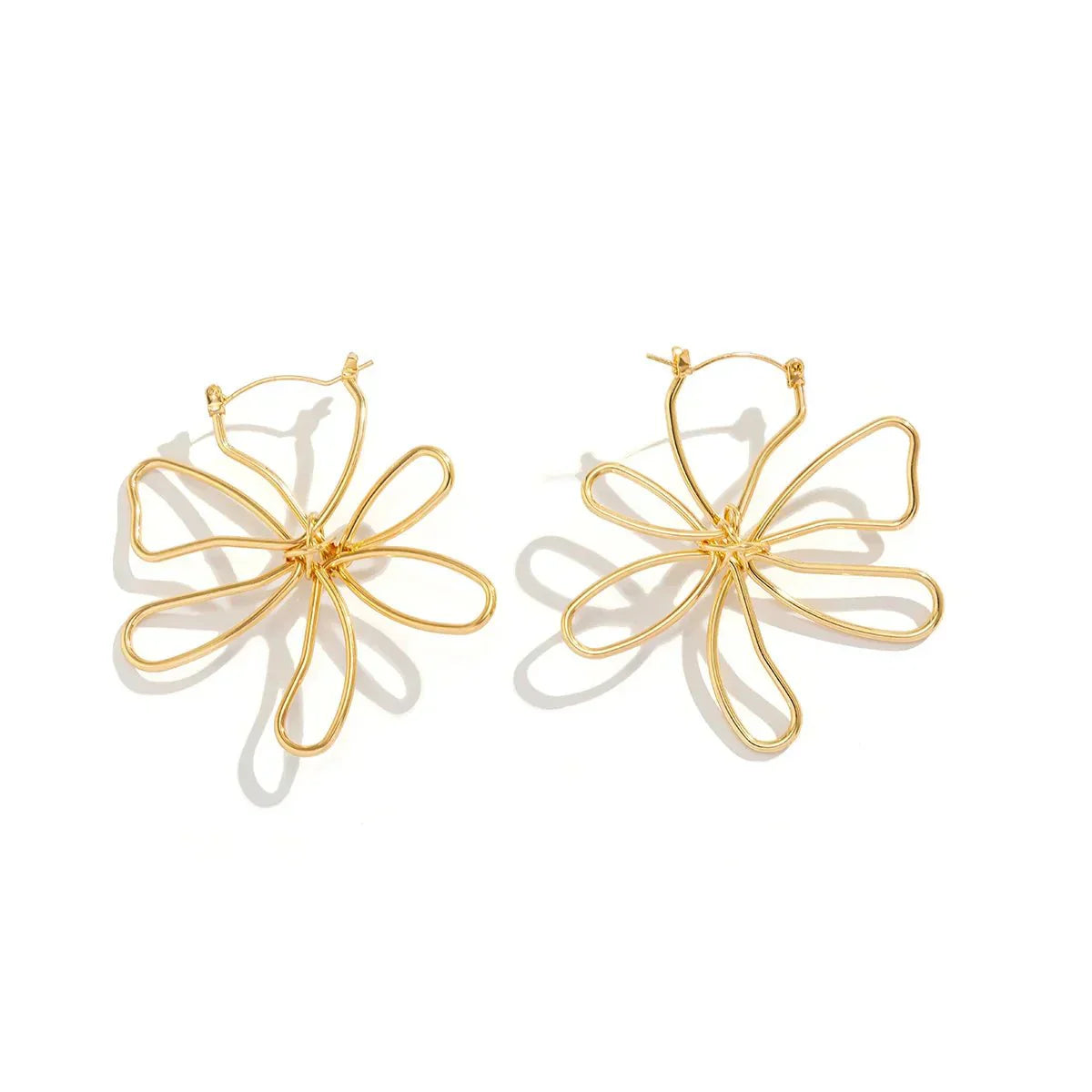 Dainty Floral Pendant Earrings