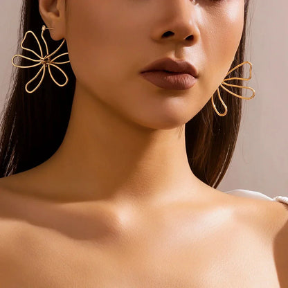Dainty Floral Pendant Earrings