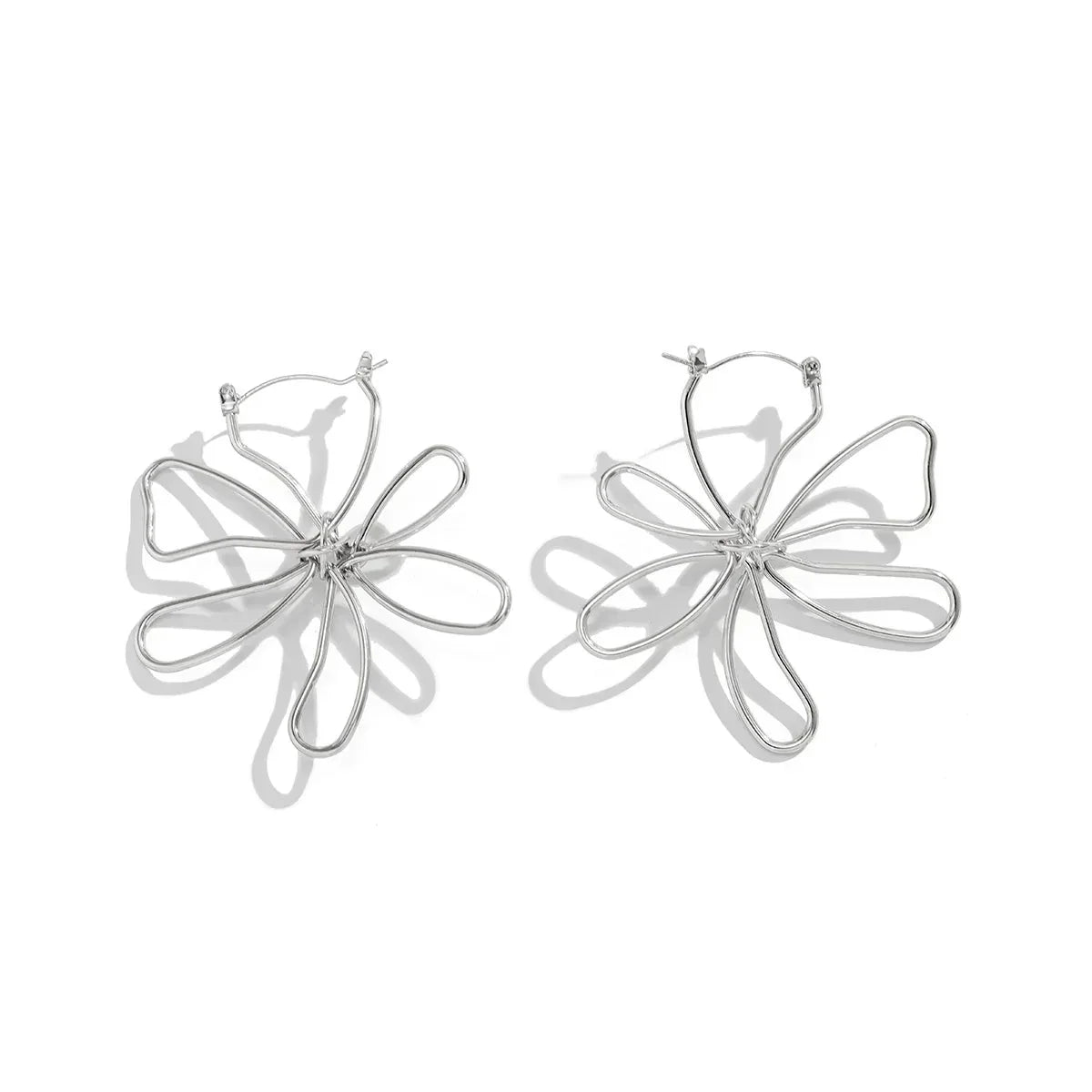 Dainty Floral Pendant Earrings